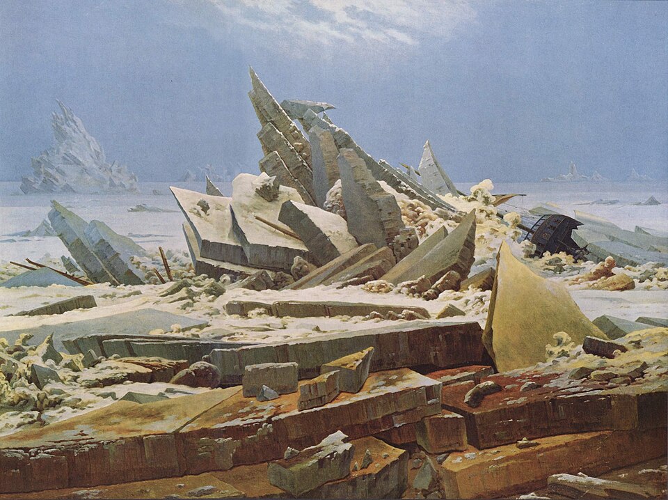 The Sea of Ice by Caspar David Friedrich, 1824
