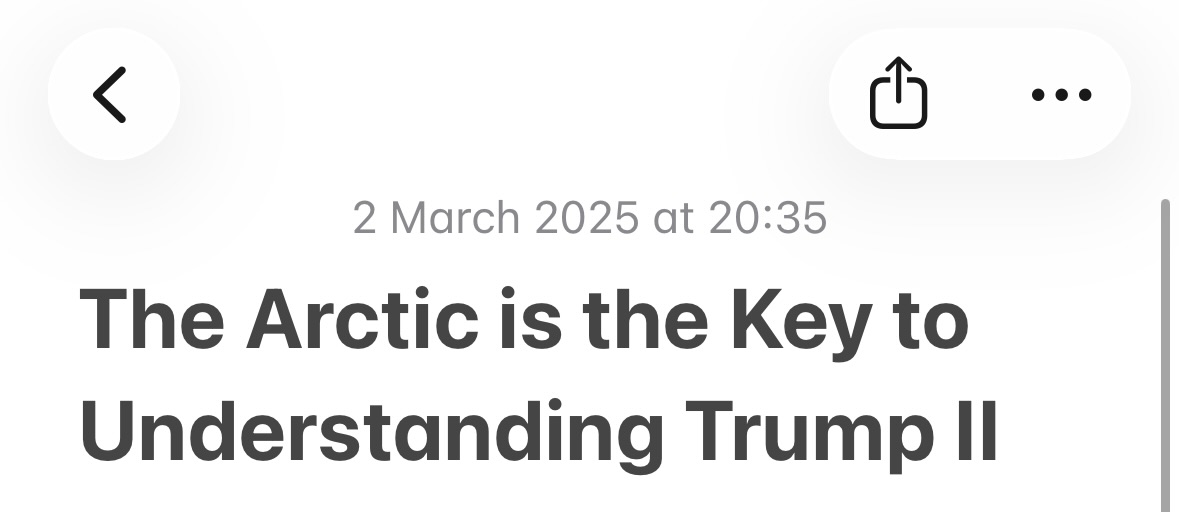 Handwritten notes about the Arctic