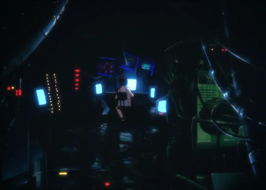 Lain surrounded by the Wired