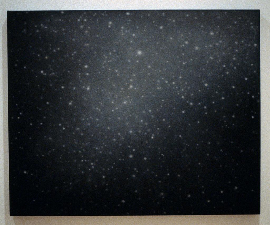 Vija Celmins - Night Sky #16, 2000-2001. Oil on linen mounted on wood.